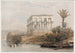 Het hypostyle tempelcomplex in Philae, ook wel de Farao's bed genoemd - David Roberts — weergave van het kunstwerk