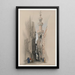 De minaret van de moskee El Rhamree - David Roberts — ingelijst kunstwerk aan de muur