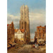 Reproductie van het schilderij Tour de l'église de Saint Rombouts Malines - David Roberts