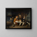 Diner op een boerderij - David Ryckaert III — ingelijst kunstwerk aan de muur