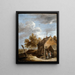 Een chalet - David Teniers de Jonge — ingelijst kunstwerk aan de muur