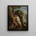 Adam en Eva in het paradijs - David Teniers de Jonge — ingelijst kunstwerk aan de muur