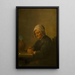 Reproductie van het schilderij Een oude vrouw die tabak snijdt - David Teniers de Jonge