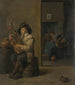 van een doedelzakspeler in een herberg - David Teniers de Jonge — weergave van het kunstwerk