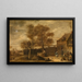 In de boerderijtuin - David Teniers de Jonge — ingelijst kunstwerk aan de muur