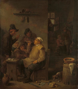 David Teniers The Younger - Mason Smoking with Companions in a Tavern.webp