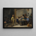 van het Boeren schilderij ter viering van het Driekoningenfeest - David Teniers de Jonge — ingelijst kunstwerk aan de muur