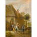 Reproductie van het schilderij Landbouwers dansant devant une auberge - David Teniers le Jeune