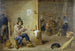 Roker in een herberg - David Teniers de Jonge — weergave van het kunstwerk