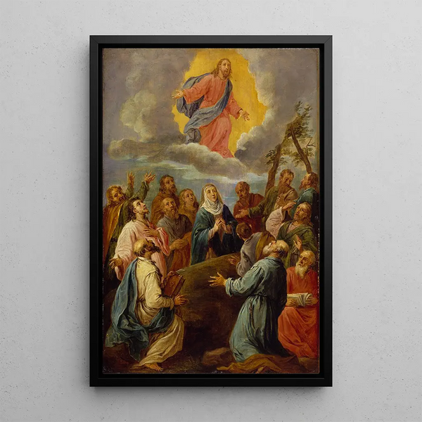 L'Ascension after Leandro Bassano - David Teniers the Younger — framed artwork on a wall