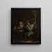 De fluitspeler - David Teniers de Jonge — ingelijst kunstwerk aan de muur