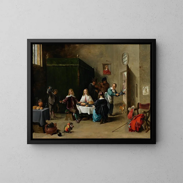 De Verloren Zoon - David Teniers de Jonge — ingelijst kunstwerk aan de muur