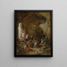 De Verleiding van Sint-Antonius - David Teniers de Jonge — ingelijst kunstwerk aan de muur