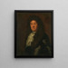 Portret van Cornelis Tromp 1629-1691 vice-admiraal van Holland en West-Friesland - David van der Plas — ingelijst kunstwerk aan de muur