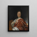 Ulrika Eleonora de Jonge 1688-1741 Koningin van Zweden - David von Krafft — ingelijst kunstwerk aan de muur