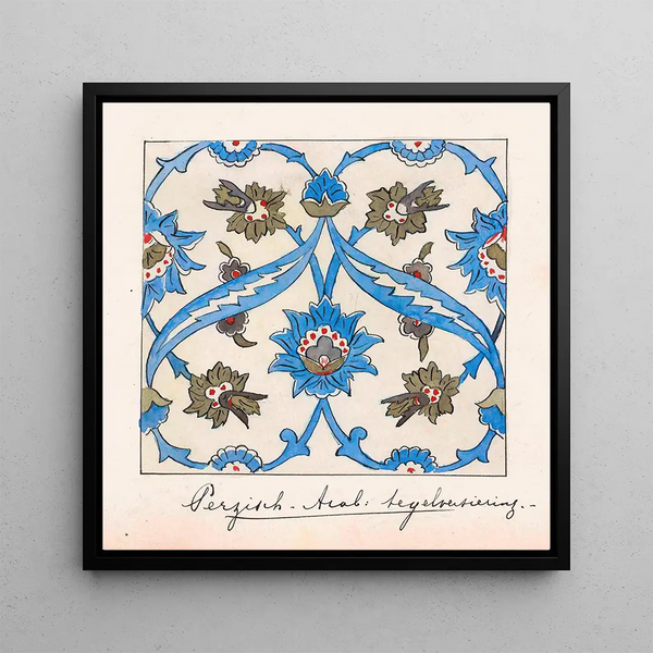 Décoration de carreaux floraux persano-arabes - Johanna van de Kamer