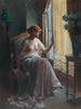 Dame au boudoir - Delphin Enjolras — weergave van het kunstwerk