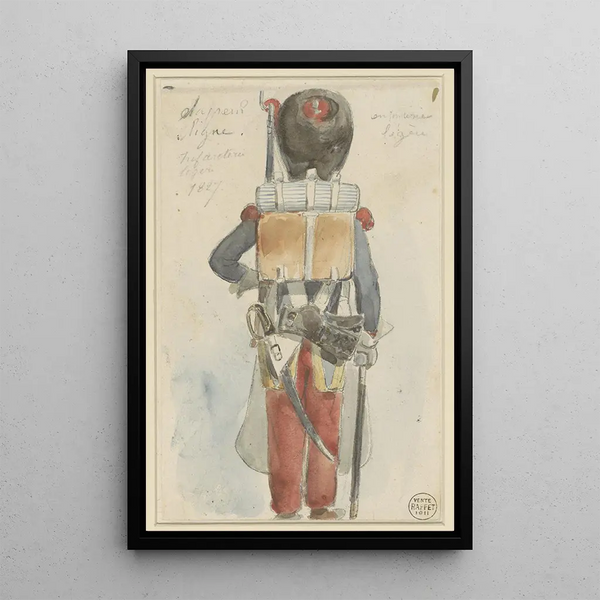 Reproduction of the painting Study of a Uniform - Denis Auguste Marie Raffet