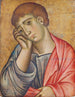Sint Johannes de Evangelist in rouw - Deodato Orlandi — weergave van het kunstwerk