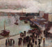 Vertrek uit het Oosten, Circular Quay - Charles Conder — weergave van het kunstwerk