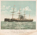 Vertrek van het eerste regiment van Californië USV op de stoomboot City of Peking naar de Filippijnen-eilanden - Britton Rey — weergave van het kunstwerk