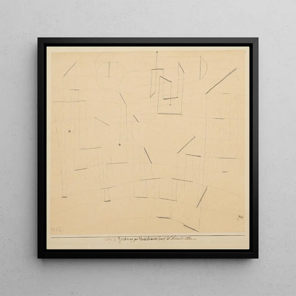 Dessin pour une fresque du Temple du Désir - Paul Klee