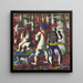 schets voor de ingang van het bos - Cândido Portinari — wandpresentatie van het kunstwerk