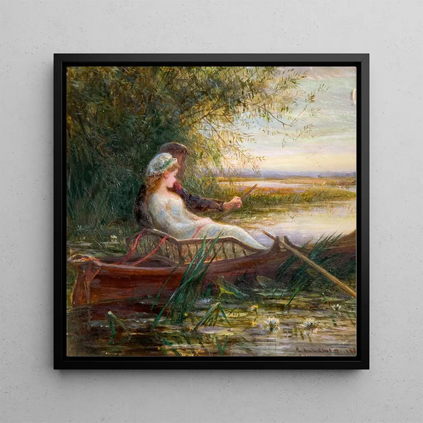 Deux Figures dans un Bateau - Charles James Lewis