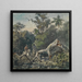 Two horsemen by the river with a broken branch - Ferdinand Keller — wall display of the artwork