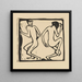 Twee dansers - Christian Rohlfs — ingelijst kunstwerk aan de muur