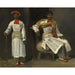Reproductie van het schilderij van twee studies van een inwoner van Calcutta, zittend en staand - Eugène Delacroix