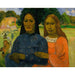 Reproductie van het schilderij Twee vrouwen - Paul Gauguin