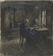 Two women reading in a room - Ferdinand Balzer — artwork view
