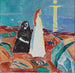 Twee vrouwen op de oever - Edvard Munch — weergave van het kunstwerk