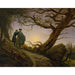 Reproduction of the painting Two men contemplating the moon - Caspar David Friedrich
