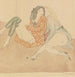 van twee jonge meisjes op de grond - Jules Pascin — weergave van het kunstwerk