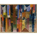 Reproductie van het schilderij vooraan de stad - Paul Klee