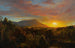 Zonsondergang in de Catskills - DeWitt Clinton Boutelle — weergave van het kunstwerk