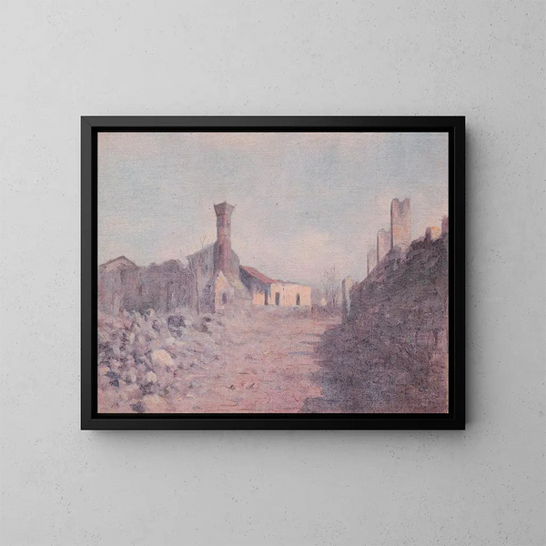 Italian Front I - Dezider Czader — framed artwork on a wall