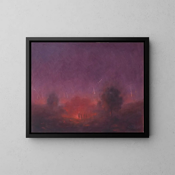 Italian Front X - Dezider Czader — framed artwork on a wall