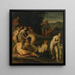 Diane en Actéon - Giovanni Balducci — ingelijst kunstwerk aan de muur