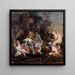 Diane en Actéon - Michel Dorigny — ingelijst kunstwerk aan de muur