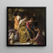 Diane en haar nimfen - Johannes Vermeer — ingelijst kunstwerk aan de muur