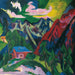 Die Klosterser Berge - Ernst Ludwig Kirchner — weergave van het kunstwerk