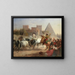 van het veevoeren voor de Porta San Paolo en de piramide van Cestius in Rome - Dietrich Wilhelm Lindau — ingelijst kunstwerk aan de muur