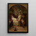 De dood van heilige Monique - Diogène Maillart — ingelijst kunstwerk aan de muur