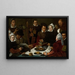 Compagnie à table - Dirck Barendsz — ingelijst kunstwerk aan de muur
