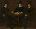 Drie regenten van het weeshuis van de stad Alkmaar - Dirck Metius — weergave van het kunstwerk
