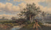 Landschap met koeien en water - Dirk Van Lokhorst — weergave van het kunstwerk