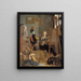 De oorlogsschilder Jürgen Sonne in zijn atelier - Ditlev Blunck — ingelijst kunstwerk aan de muur